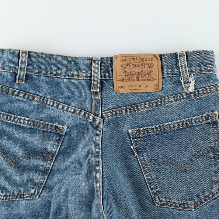 Levi's 550 Relaxed Fit Denim Shorts, Men's W32 (approx.), Vintage. unclear blue type Vintage Second Hand