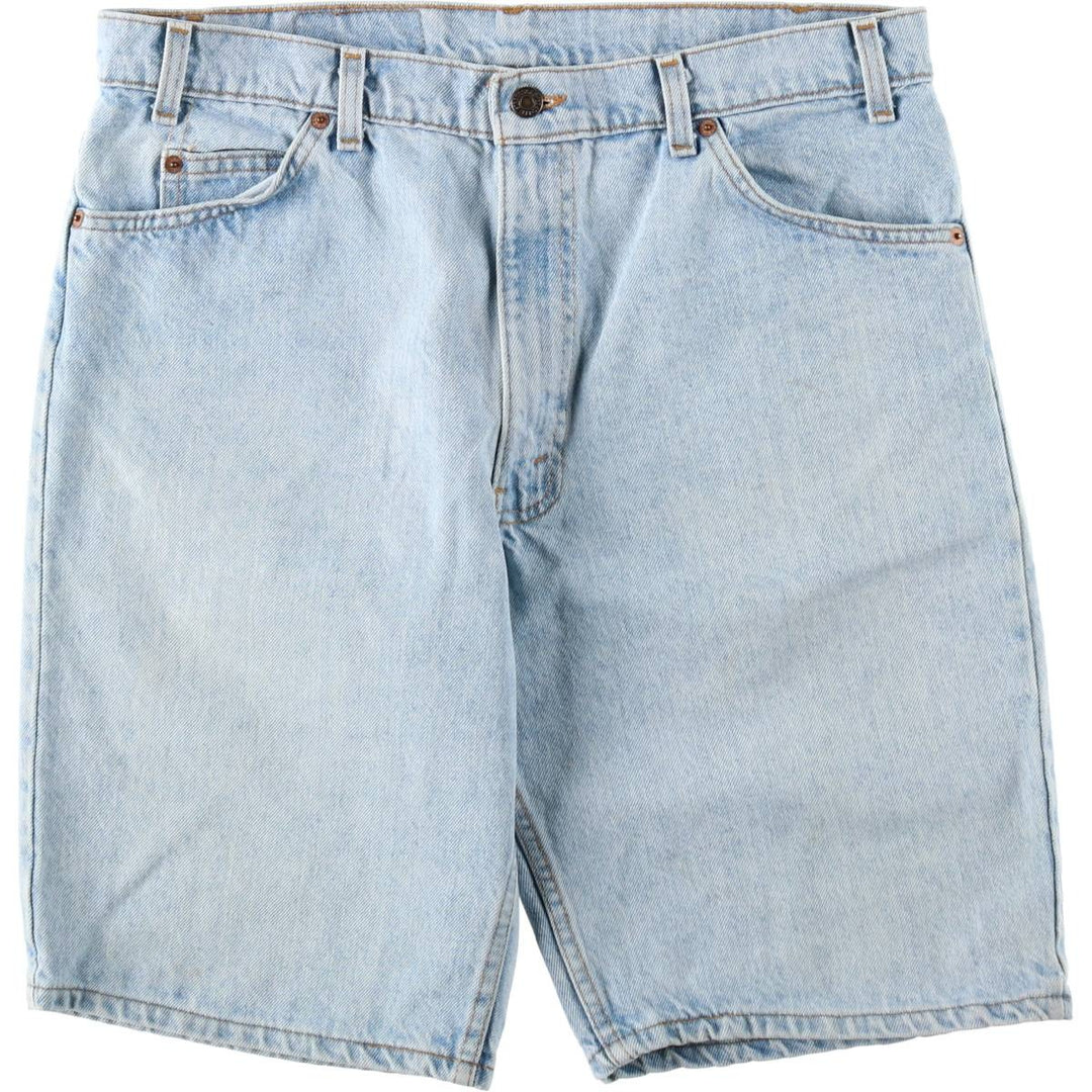 90'S Levi's 550 Orange Tab Denim Shorts, Half Pants, Made in USA, Men's W36 (approx.), Vintage cotton blue type Vintage Second Hand