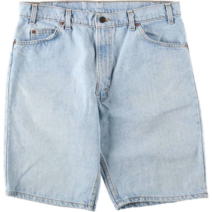90'S Levi's 550 Orange Tab Denim Shorts, Half Pants, Made in USA, Men's W36 (approx.), Vintage cotton blue type Vintage Second Hand
