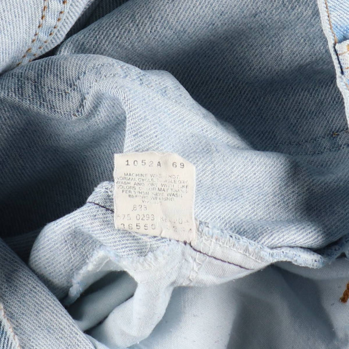 90'S Levi's 550 Orange Tab Denim Shorts, Half Pants, Made in USA, Men's W36 (approx.), Vintage cotton blue type Vintage Second Hand