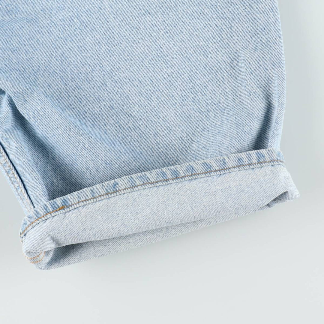 90'S Levi's 550 Orange Tab Denim Shorts, Half Pants, Made in USA, Men's W36 (approx.), Vintage cotton blue type Vintage Second Hand