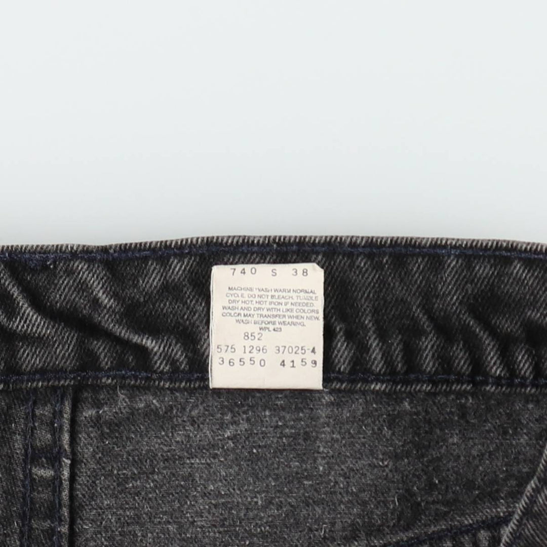 90'S Levi's 550 Relaxed Fit Orange Tab Black Denim Shorts, Made in USA, Men's W30 (approx.) cotton black type Vintage Second Hand