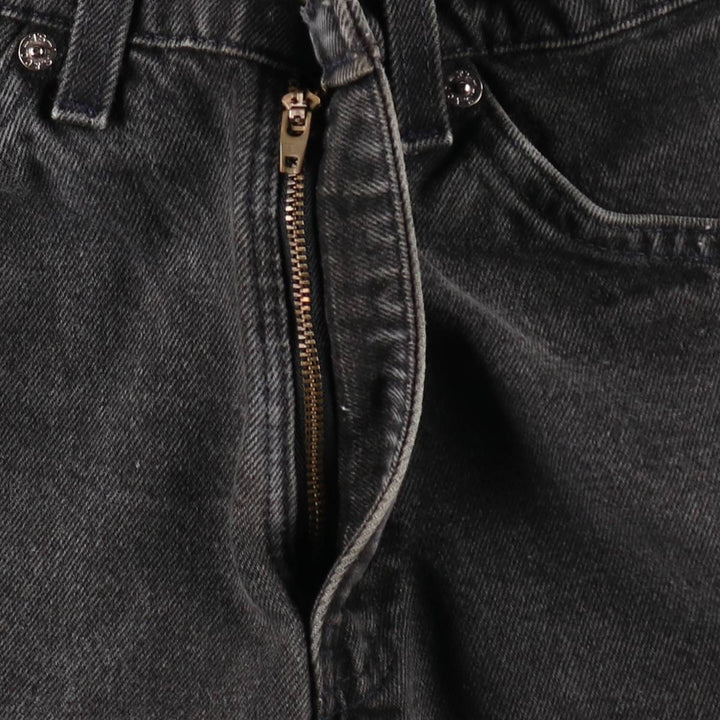 90'S Levi's 550 Relaxed Fit Orange Tab Black Denim Shorts, Made in USA, Men's W30 (approx.) cotton black type Vintage Second Hand