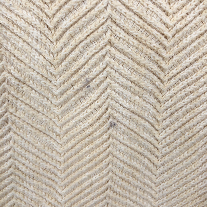 Ralph Lauren CHAPS Herringbone Cotton Knit Sweater Men's XL cotton Beige type Vintage Second Hand