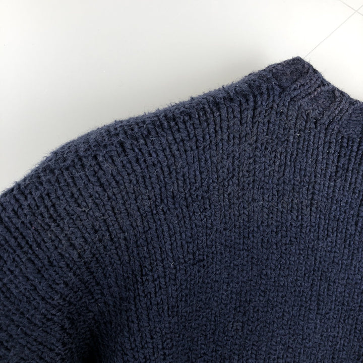 Ralph Lauren POLO by Ralph Lauren Cotton Knit Sweater Men's L size cotton navy blue type Vintage Second Hand