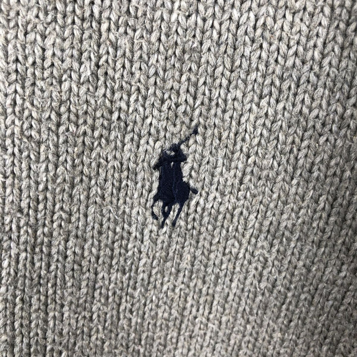 Ralph Lauren POLO by Ralph Lauren Cotton Knit Sweater Men's M Size cotton gray type Vintage Second Hand