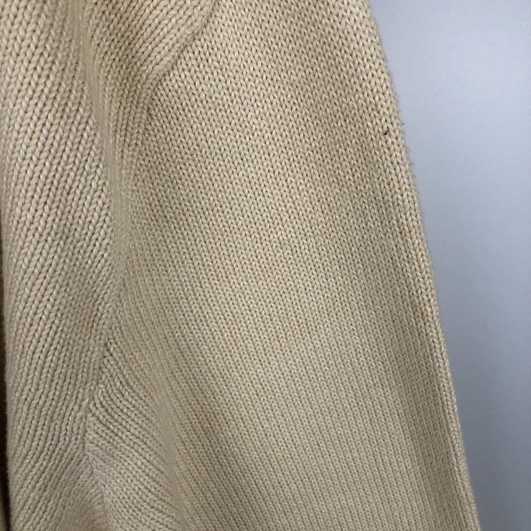Ralph Lauren POLO by Ralph Lauren Cotton Knit Sweater Men's XL cotton ivory Vintage Second Hand