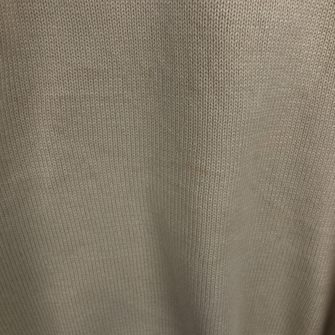 Ralph Lauren POLO by Ralph Lauren Cotton Knit Sweater Men's XL cotton ivory Vintage Second Hand