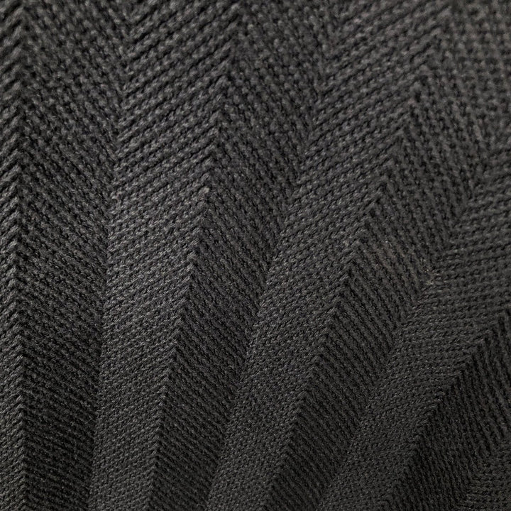Ralph Lauren Chaps Hand-Framed Herringbone Cotton Knit Sweater, Men's Size L cotton black type Vintage Second Hand