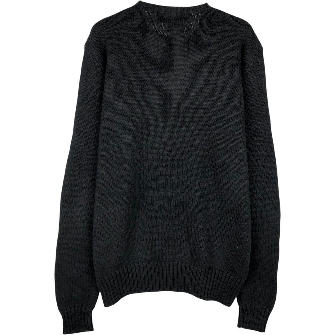 Ralph Lauren POLO by Ralph Lauren Cotton Knit Sweater Men's S Pima Cotton black type Vintage Second Hand