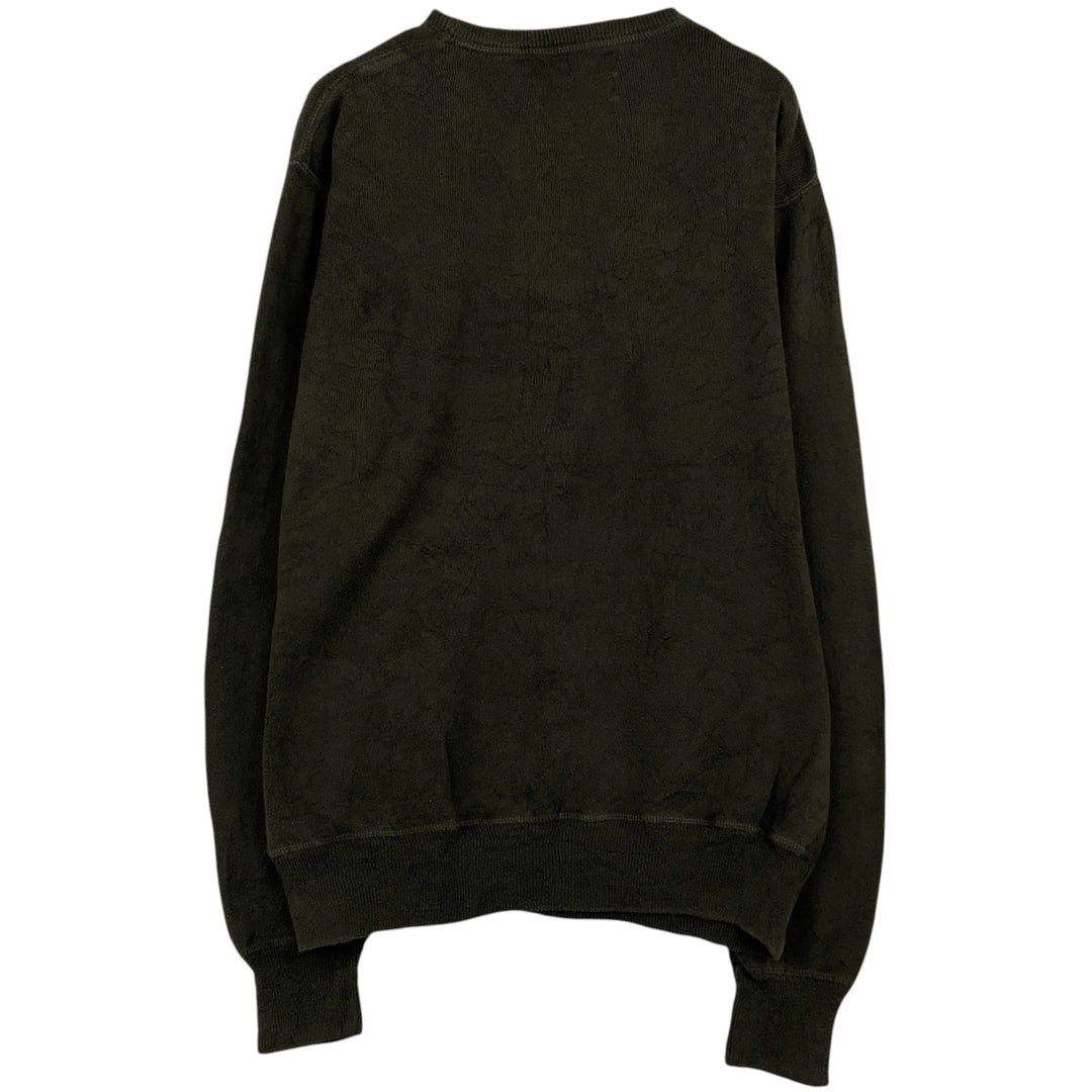 Ralph Lauren POLO by Ralph Lauren Cotton Knit Sweater Men's M Size cotton Green type dark green Vintage Second Hand