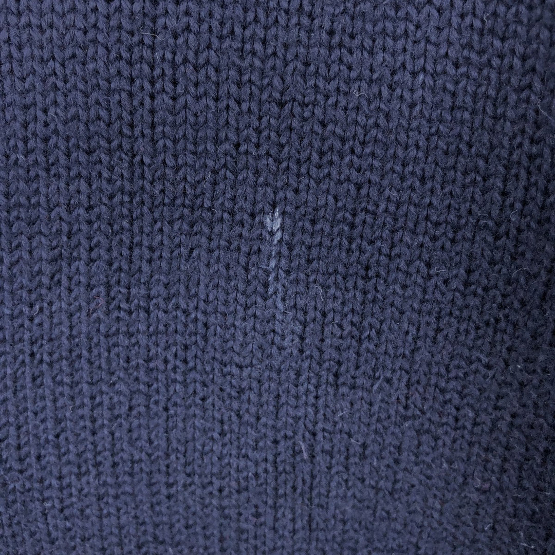 Ralph Lauren POLO by Ralph Lauren Cotton Knit Sweater Men's L size cotton navy blue type Vintage Second Hand