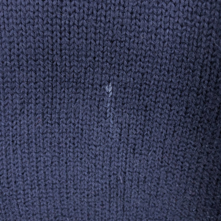 Ralph Lauren POLO by Ralph Lauren Cotton Knit Sweater Men's L size cotton navy blue type Vintage Second Hand