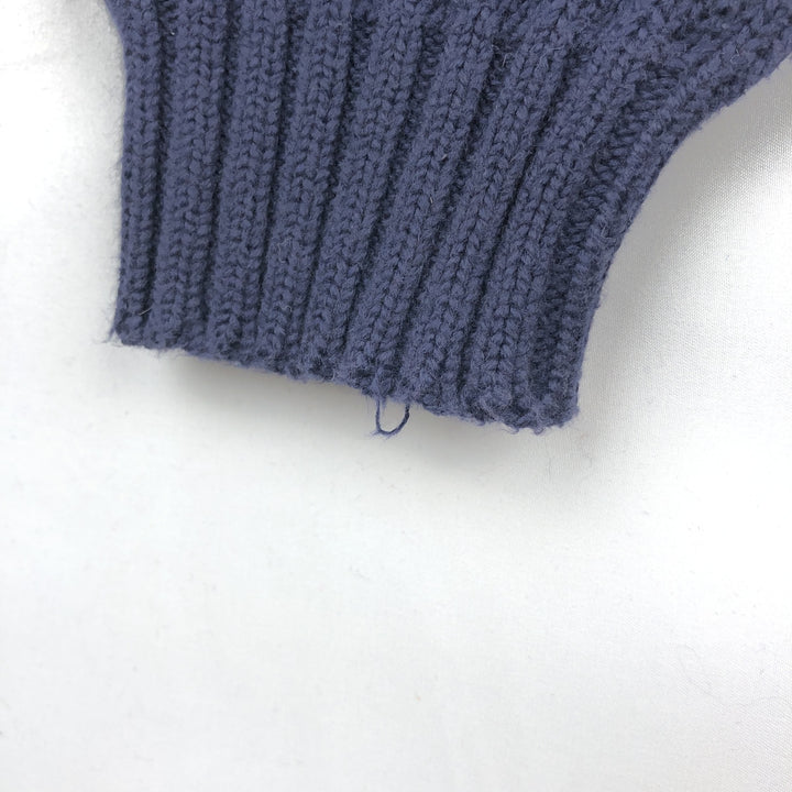 Ralph Lauren POLO by Ralph Lauren Cotton Knit Sweater Men's L size cotton navy blue type Vintage Second Hand