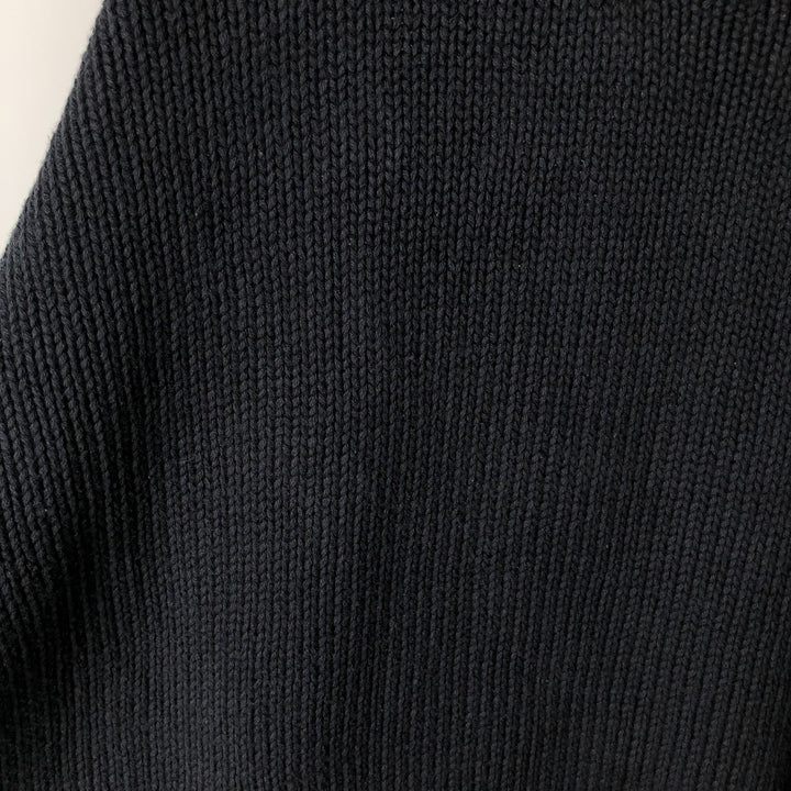 Ralph Lauren POLO by Ralph Lauren Cotton Knit Sweater Men's L size cotton navy blue type Vintage Second Hand