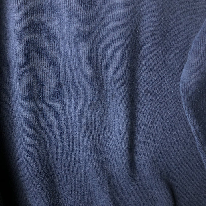 2000'S Eddie Bauer cotton knit sweater, men's size M cotton Navy blue Vintage Second Hand