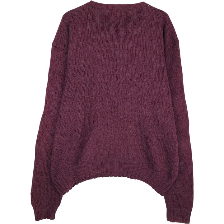 Ralph Lauren POLO by Ralph Lauren Cotton Knit Sweater Men's XL cotton wine-red Vintage Second Hand