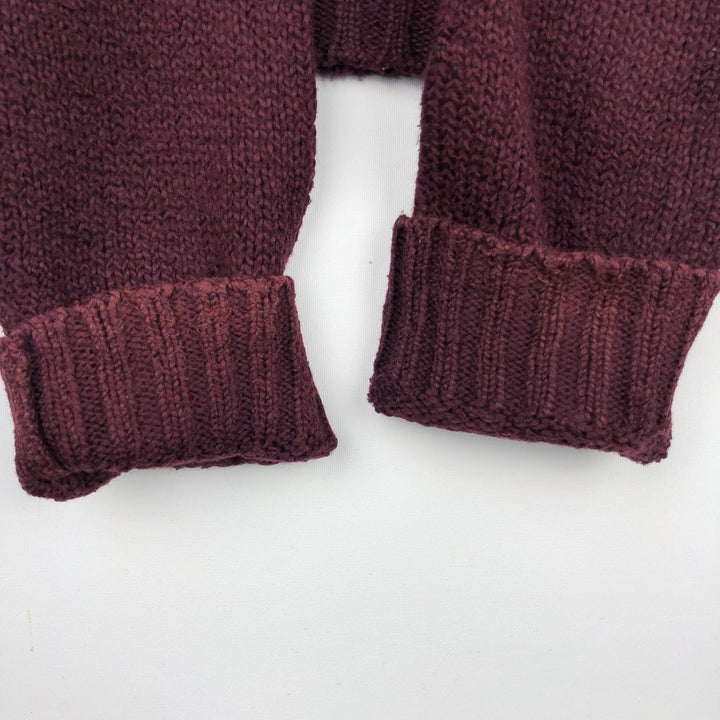 Ralph Lauren POLO by Ralph Lauren Cotton Knit Sweater Men's XL cotton wine-red Vintage Second Hand