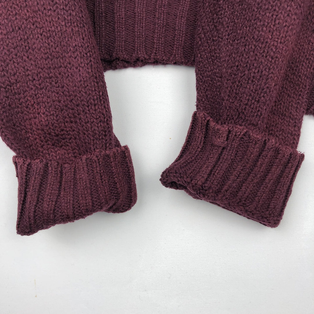 Ralph Lauren POLO by Ralph Lauren Cotton Knit Sweater Men's XL cotton wine-red Vintage Second Hand