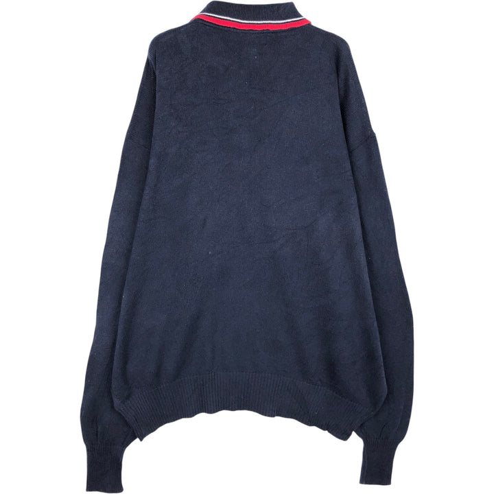 Ralph Lauren POLO by Ralph Lauren Polo Knit Sweater, Men's XXL cotton navy blue type Vintage Second Hand
