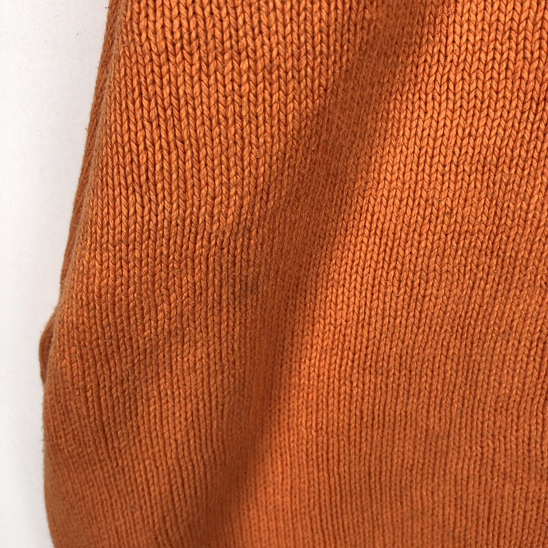 Ralph Lauren POLO by Ralph Lauren Pima cotton knit sweater, men's size M Pima Cotton orange type Vintage Second Hand
