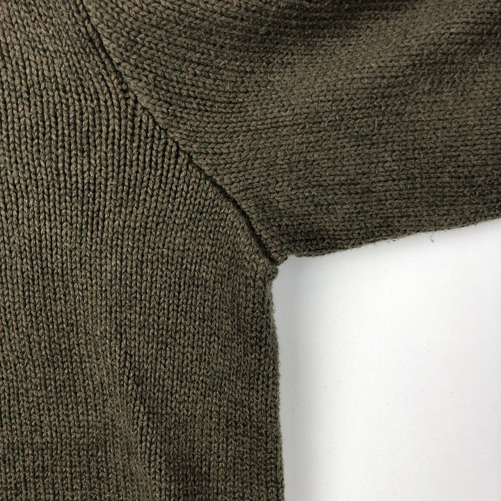 Ralph Lauren POLO by Ralph Lauren Cotton Knit Sweater Men's L size cotton Khaki type Vintage Second Hand