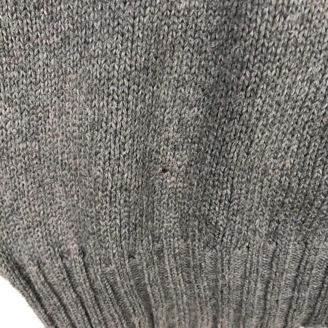 Ralph Lauren POLO RALPH LAUREN cotton knit sweater, men's size S cotton gray type Vintage Second Hand