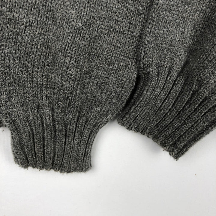Ralph Lauren POLO RALPH LAUREN cotton knit sweater, men's size S cotton gray type Vintage Second Hand