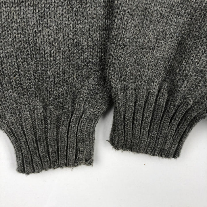 Ralph Lauren POLO RALPH LAUREN cotton knit sweater, men's size S cotton gray type Vintage Second Hand