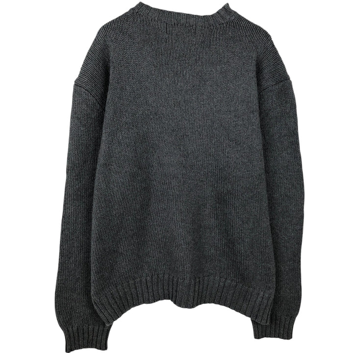 Ralph Lauren POLO by Ralph Lauren Cotton Knit Sweater Men's XL cotton gray type Vintage Second Hand
