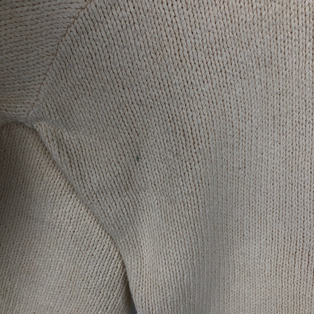Ralph Lauren POLO by Ralph Lauren Cotton Knit Sweater Men's XL cotton pale white type Vintage Second Hand