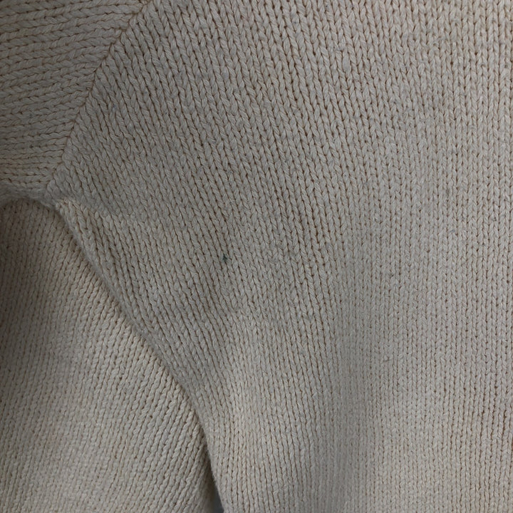 Ralph Lauren POLO by Ralph Lauren Cotton Knit Sweater Men's XL cotton pale white type Vintage Second Hand