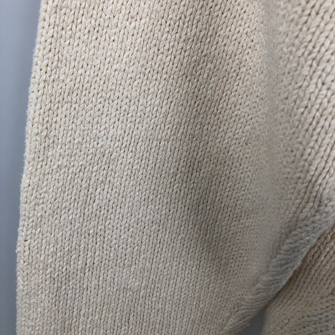 Ralph Lauren POLO by Ralph Lauren Cotton Knit Sweater Men's XL cotton pale white type Vintage Second Hand