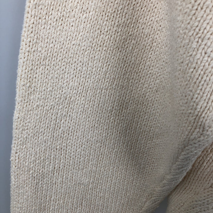 Ralph Lauren POLO by Ralph Lauren Cotton Knit Sweater Men's XL cotton pale white type Vintage Second Hand
