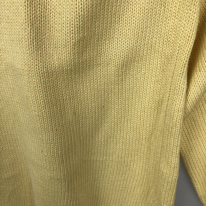 Ralph Lauren POLO by Ralph Lauren Cotton Knit Sweater Men's M Size cotton yellow type Vintage Second Hand