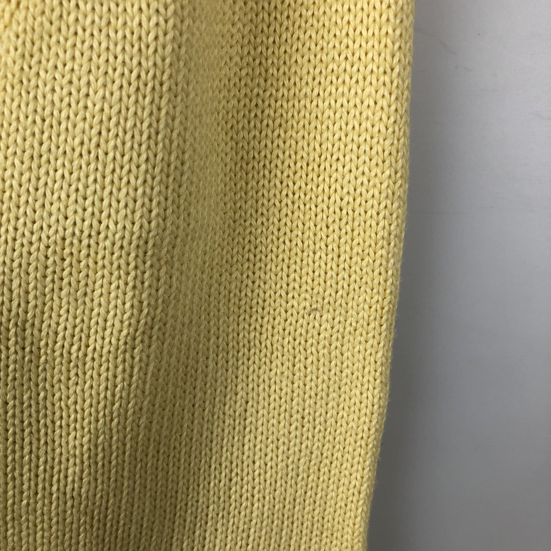 Ralph Lauren POLO by Ralph Lauren Cotton Knit Sweater Men's M Size cotton yellow type Vintage Second Hand