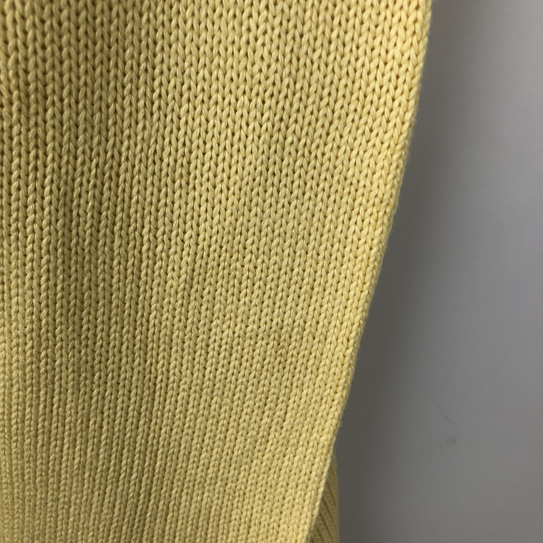 Ralph Lauren POLO by Ralph Lauren Cotton Knit Sweater Men's M Size cotton yellow type Vintage Second Hand