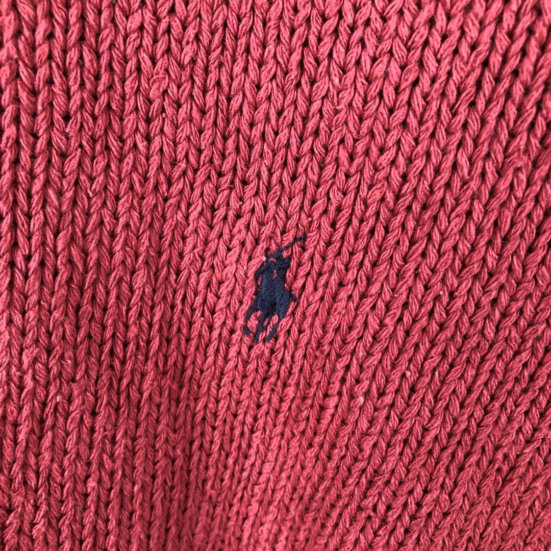 Ralph Lauren POLO by Ralph Lauren Cotton Knit Sweater Men's L size cotton pink type Vintage Second Hand