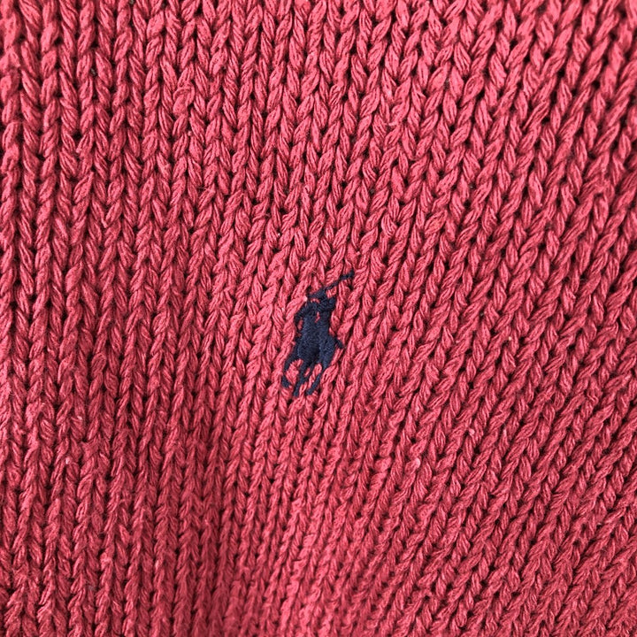 Ralph Lauren POLO by Ralph Lauren Cotton Knit Sweater Men's L size cotton pink type Vintage Second Hand