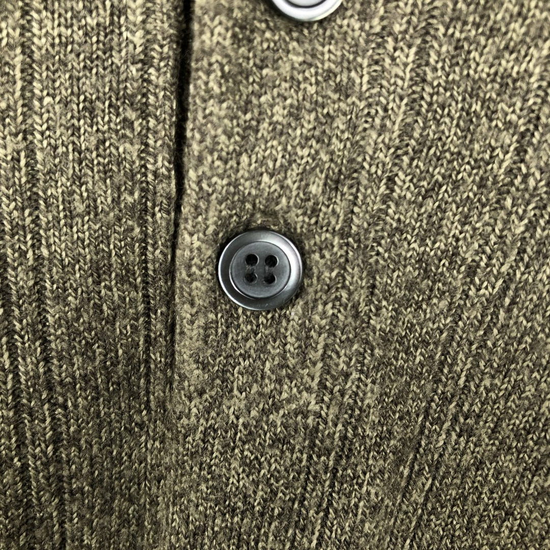 Dockers polo knit sweater, men's size L acrylic Khaki type Vintage Second Hand