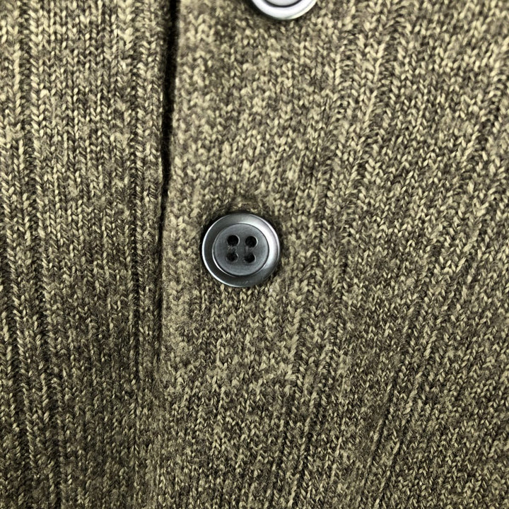 Dockers polo knit sweater, men's size L acrylic Khaki type Vintage Second Hand