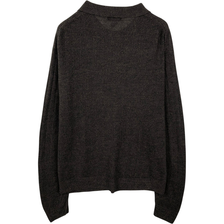 Dockers Polo Knit Sweater, Men's XL Size acrylic brown type Vintage Second Hand