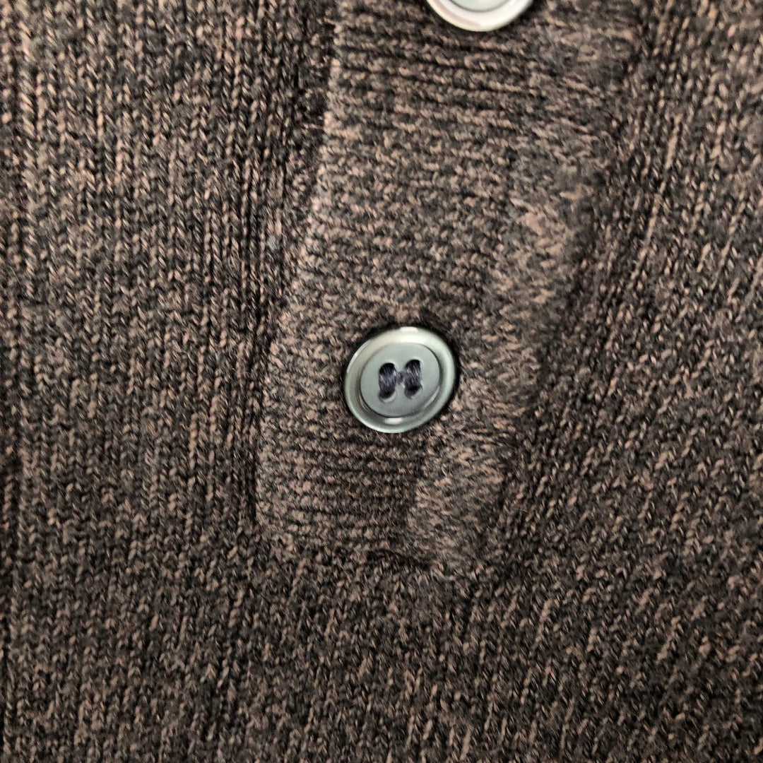 Dockers Polo Knit Sweater, Men's XL Size acrylic brown type Vintage Second Hand