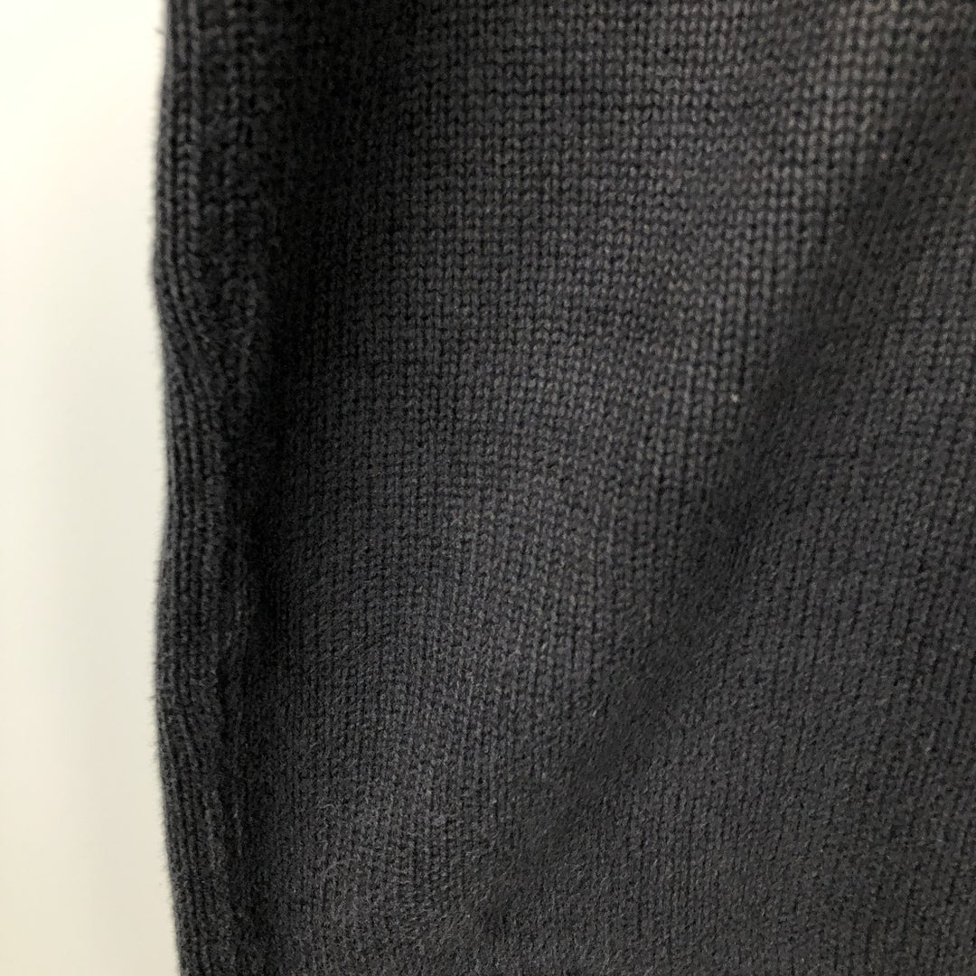 90s-00'S LLBean V-neck knit sweater, men's size L equivalent, vintage. unclear navy blue type Vintage Second Hand