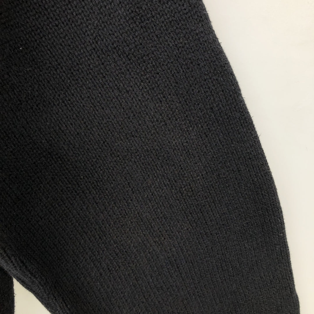 90s-00'S LLBean V-neck knit sweater, men's size L equivalent, vintage. unclear navy blue type Vintage Second Hand