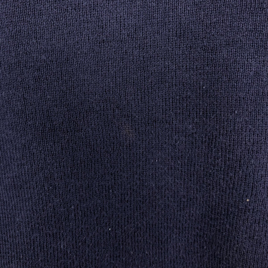 Ralph Lauren POLO by Ralph Lauren V-neck Pima cotton knit sweater, men's size XXL Pima Cotton navy blue type Vintage Second Hand