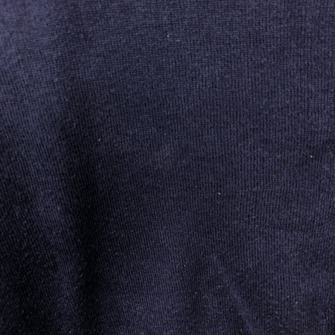 Ralph Lauren POLO by Ralph Lauren V-neck Pima cotton knit sweater, men's size XXL Pima Cotton navy blue type Vintage Second Hand