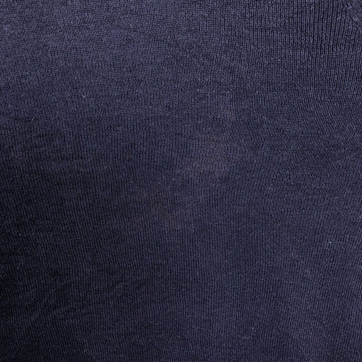 Ralph Lauren POLO by Ralph Lauren V-neck Pima cotton knit sweater, men's size XXL Pima Cotton navy blue type Vintage Second Hand