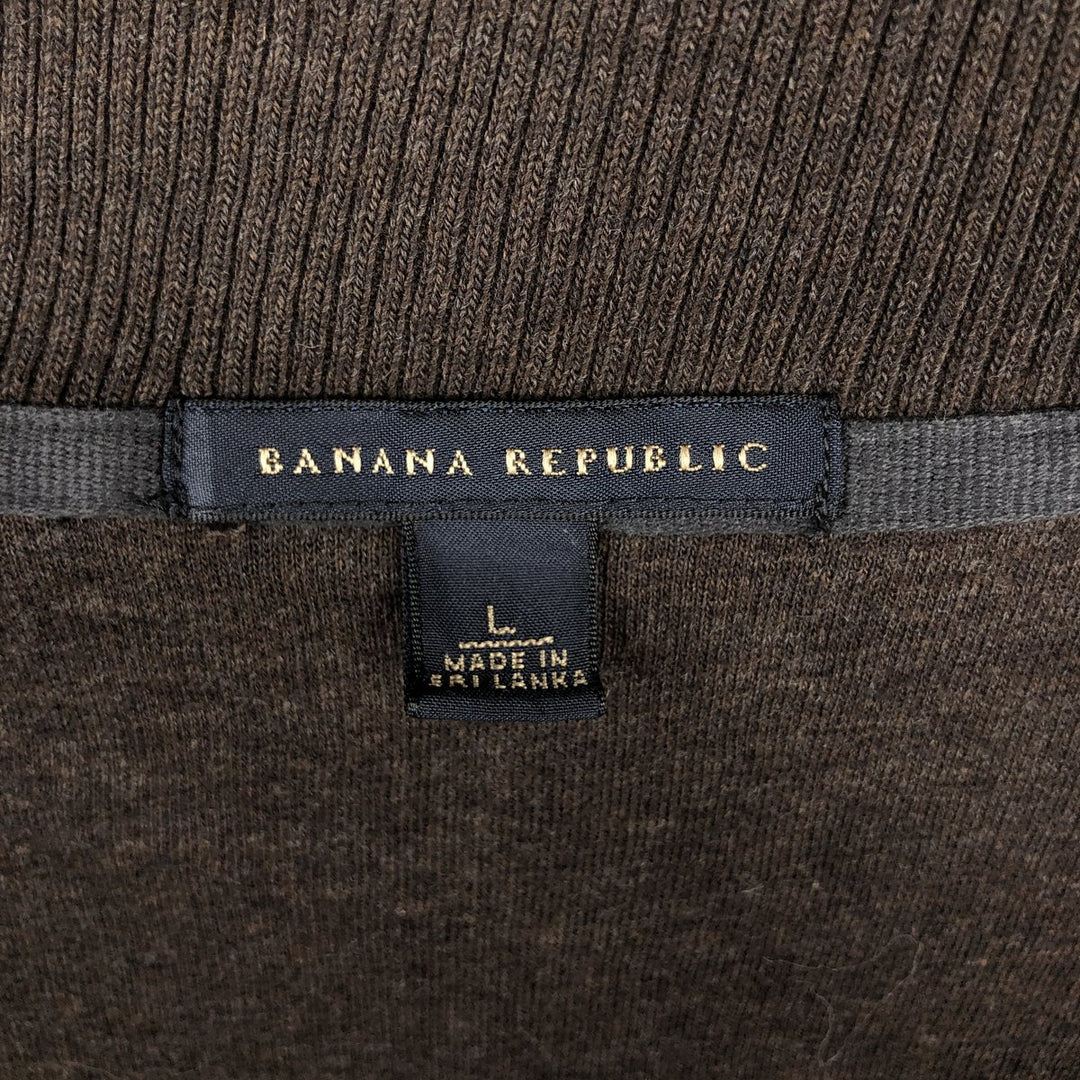 Banana Republic Driver's Knit Sweater, Men's Size L (approx.) cotton brown type Vintage Second Hand