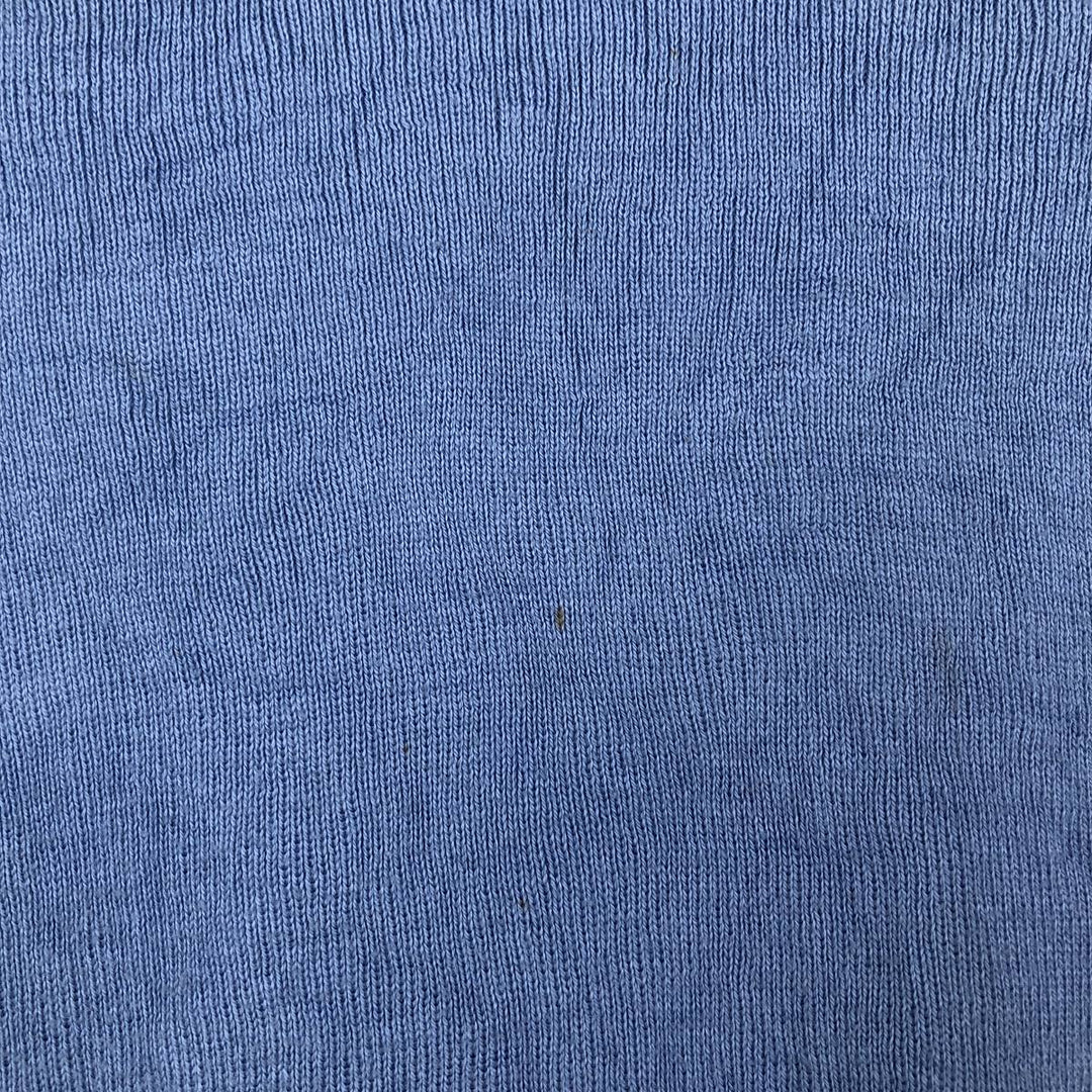 Ralph Lauren POLO by Ralph Lauren V-neck Pima cotton knit sweater, men's size L Pima Cotton Blue type light blue Vintage Second Hand
